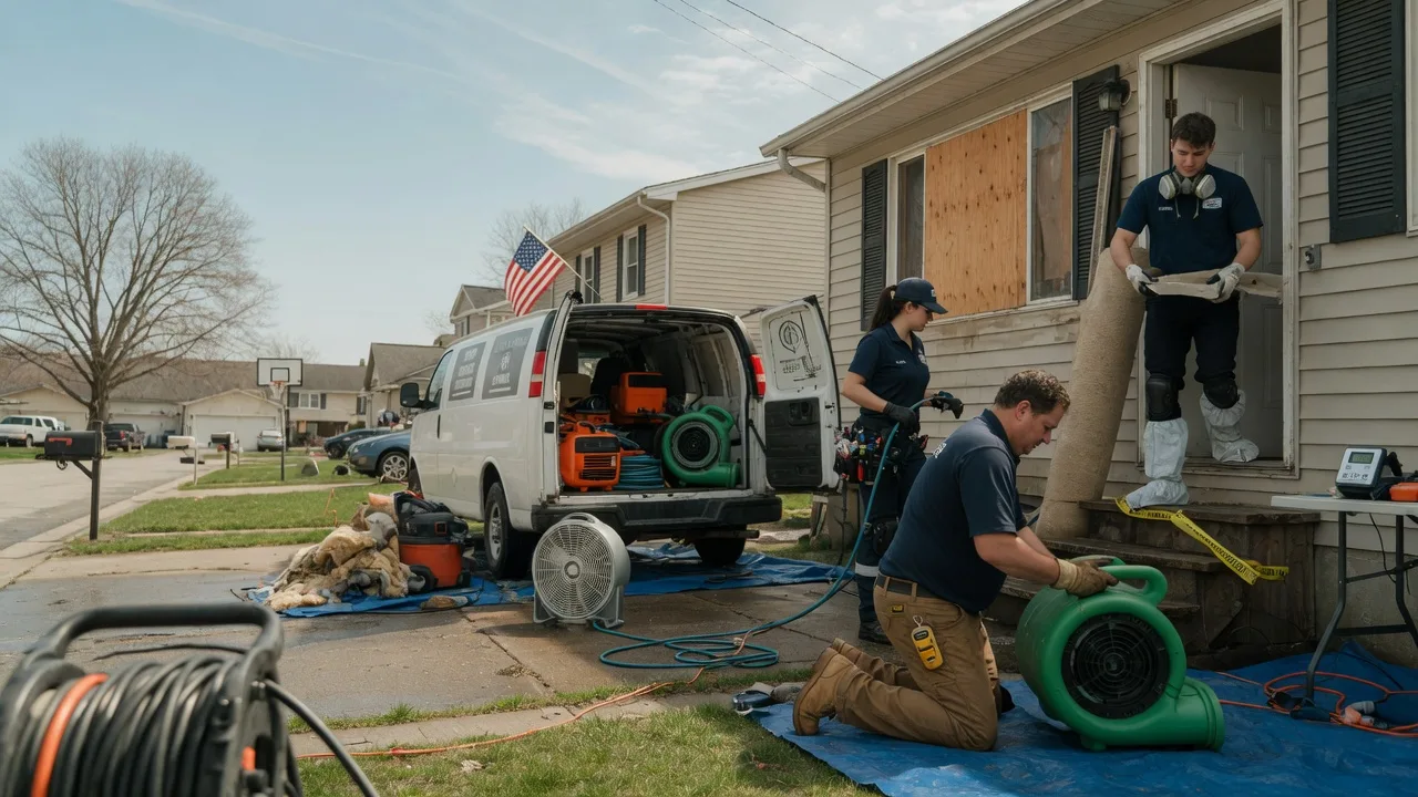 Water Damage Restoration in Keyesport, IL near me